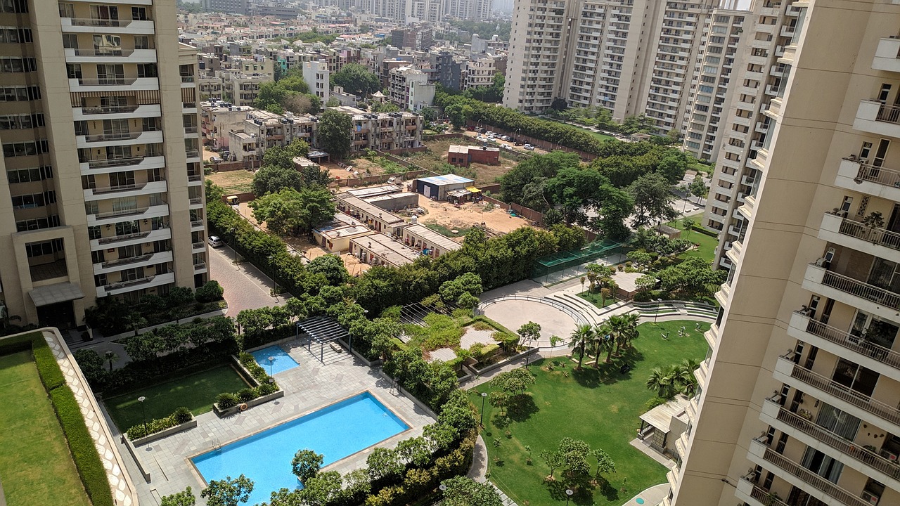 Orchid Bay Skyline, Delhi NCR — Gurugram high-rise complex with landscaped pool deck