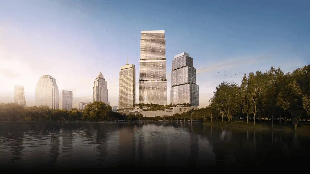 Solstice Residency, Delhi NCR — Gurugram residential towers beside a lake